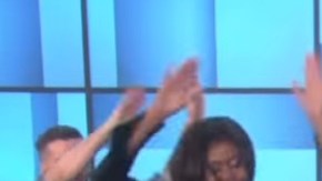 Michelle Obama bailó en tres de los principales shows de TV en los EEUU.