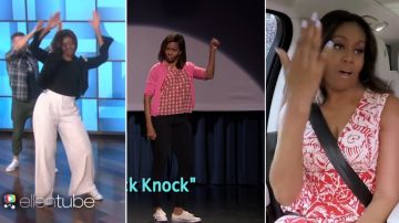 Michelle Obama bailó en tres de los principales shows de TV en los EEUU.