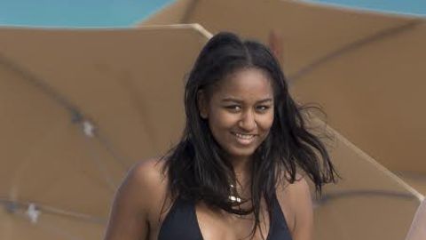 Sasha Obama se ausentó del último discurso público de su padre.