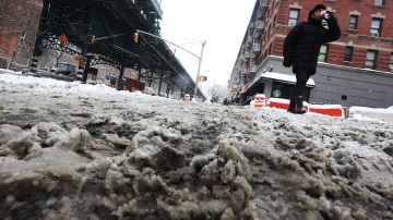 Tormenta de nieve Niko, que azota la Ciudad de Nueva York.