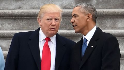 Trump y Obama.