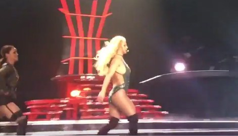 La artista durante su concierto en Planet Hollywood, en Las Vegas.