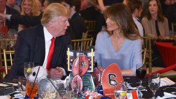 El presidente y su esposa Melania Trump.