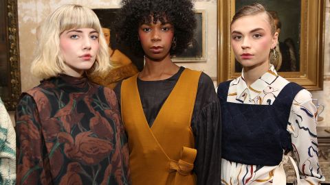 Modelos en la presentación de Whit durante New York Fashion Week 2017.