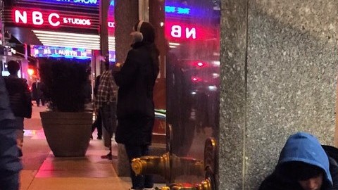 Desamparados en la ciudad de Nueva York.
