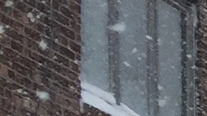 Neoyorquinos paleando nieve frente a sus casas/Archivo.