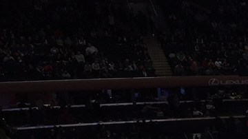 El Madison Square Garden durante el Knicks - Nuggets de la noche del viernes.