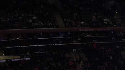 El Madison Square Garden durante el Knicks - Nuggets de la noche del viernes.