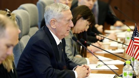 James Mattis visitó Japón la semana pasada.