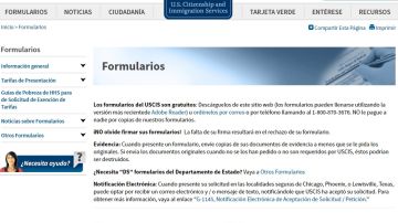 Consulta la página en español de USCIS: https://www.uscis.gov/es.
