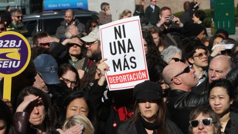 Rally para la Solidaridad en contra a la deportacion de inmigrantes, en Manhattan.