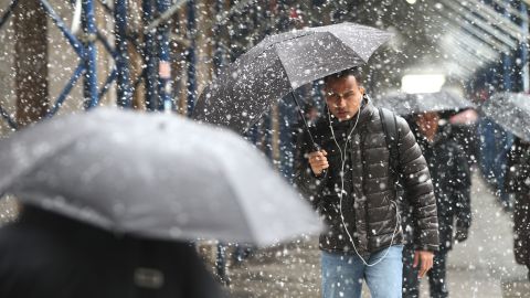Nieve en la Ciudad de Nueva York.