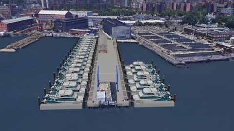 Este es el prototipo del Citywide Ferry que comenzará a operar este verano