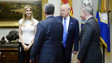 Ivanka ha acompañado a varios actos oficiales a su padre, el presidente Donald Trump.