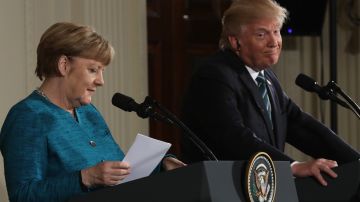 La visita de Angela Merkel a Washington fue una de las más polémicas.