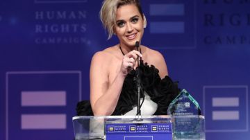 Katy Perry durante la gala "Human Rights Campaign".