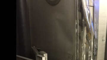 El accidente sólo ocasionó daños menores en los vagones.