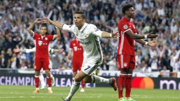Cristiano Ronaldo festeja el segundo gol del partido frente al Bayern de Múnich.