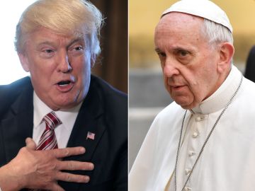 El presidente Donald Trump y el Papa Francisco.