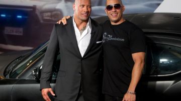 Dwayne Johnson (The Rock) y Vin Diesel en 2011. Recientemente no se fotografían mucho juntos.