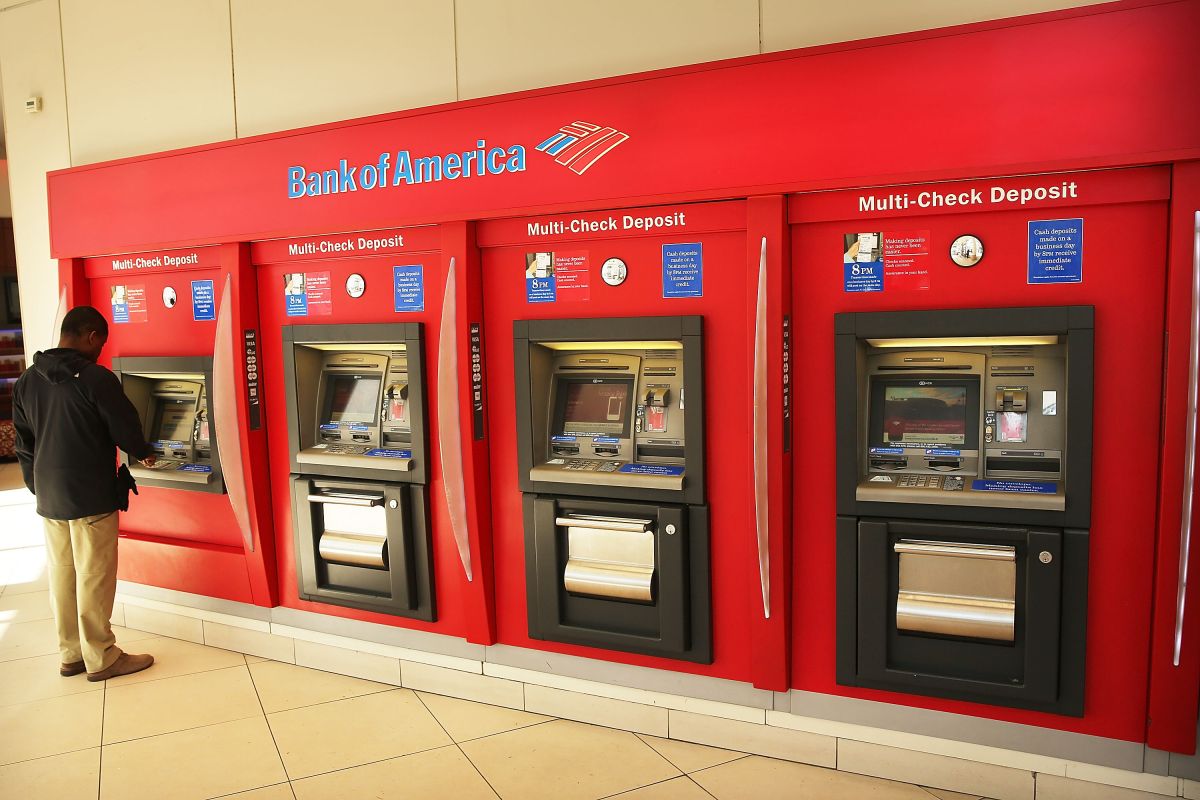 Cajeros automáticos de Bank of America.