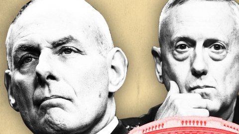 Jim Mattis, Rex Tillerson y John Kelly, el "Eje de Adultos", son los responsables del cambio en la política de Trump.