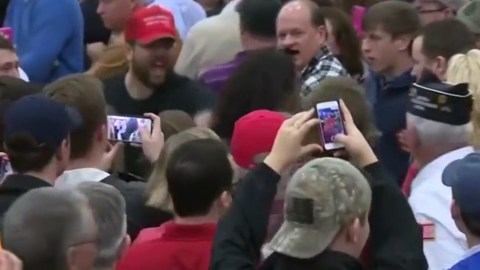 El rally se hizo en Louisville, Kentucky.