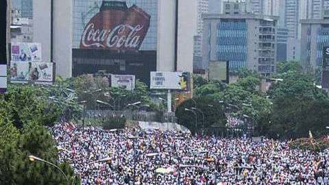 Los venezolanos tomaron las calles en marchas contra el presidente Nicolás Maduro.