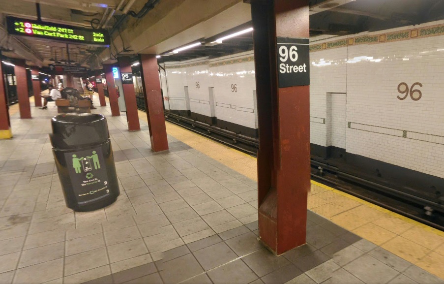 El accidente ocurrió en la estación de la calle 96 en Manhattan. 