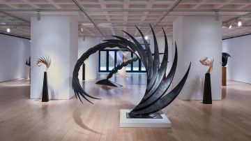 Vista panorámica de la exhibición "Santiago Calatrava: Recent Works"