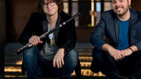 Carlos Cano y Hernán Milla presentan en Nueva York el disco ‘Por la rivera de Paquito’.