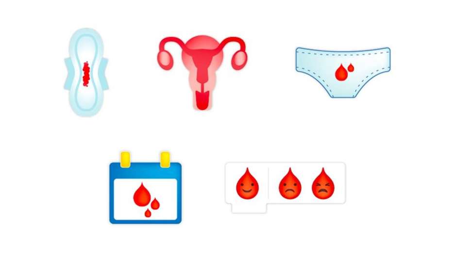 emoji menstruacion