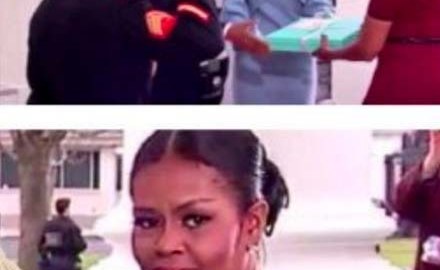 La expresión de Michelle Obama mientras recibía un regalo de manos de Melania Trump provocó debate en redes.