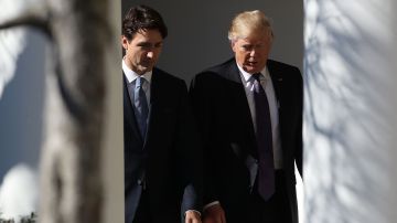 El presidente Trump mantiene una buena relación con Justin Trudeau.