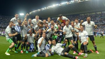 El Real Madrid celebró su 33º título liguero en La Rosaleda.