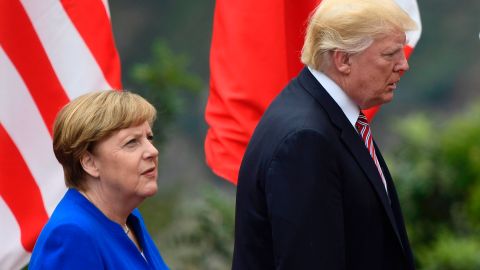 Angela Merkel y Donald Trump han tenido varios momentos de tensión.