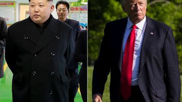 Kim Jong-un, mandatario de Corea del Norte, y Donald Trump, presidente de EEUU.