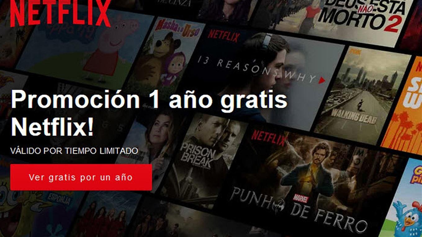 Un año gratis de suscripción a Netflix? Es falso, ni follow ni retuit
