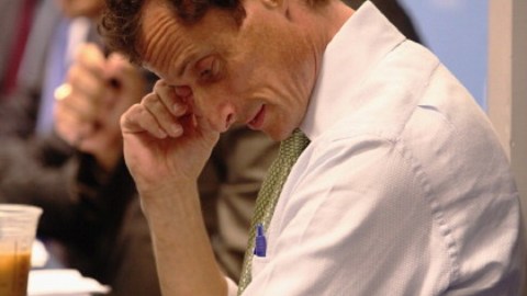NEW YORK, NY - AUGUST 14: Mayoral candidate Anthony Weiner attends The New York City Mayoral Forum on Cultural Sensitivity & Tolerance at the Museum of Tolerance on August 14, 2013 in New York City.