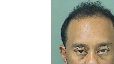 Tiger Woods tras el arresto.