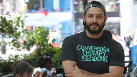 Mathew Shurka, 29 después de 5 años de terapia de conversión. Se ha convertido en un activista para criminalizar la práctica.