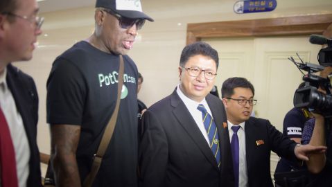 Rodman ya se encuentra en Corea del Norte.