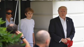 La familia Trump acudió a Camp David.