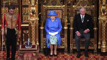 La Reina Isabel II dio un discurso ante el Parlamento.