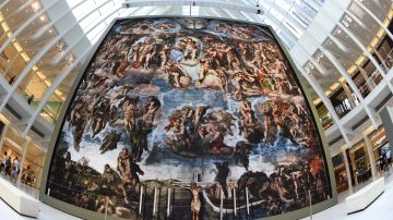 "Up Close: Michelangelo's Sistine Chapel" en The Oculus del Westfield World Trade Center de Nueva York.