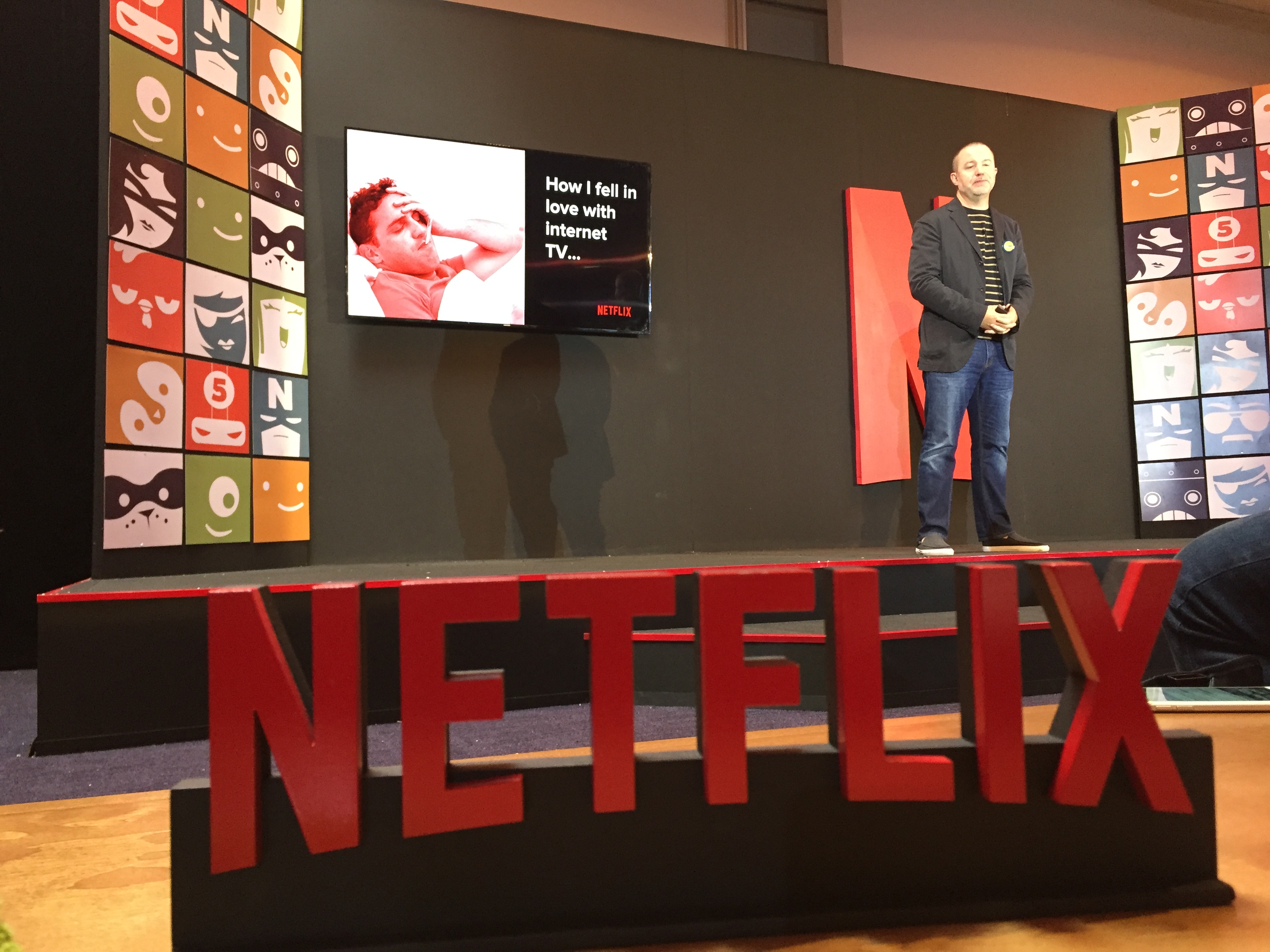 Chris Jaffe durante una presentación de Netflix en Ciudad de México.