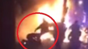 Policía incendio