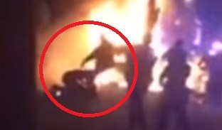 Policía incendio
