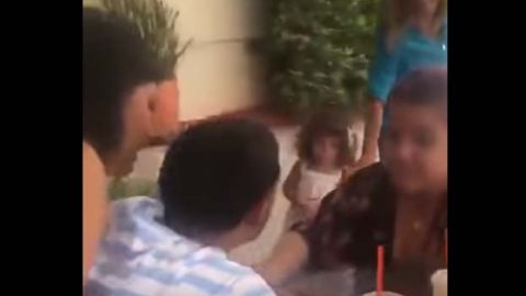 La pareja terminó a los golpes.