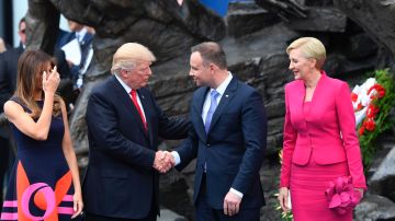 El presidente Trump visitó Polonia.